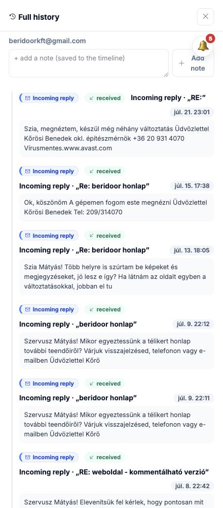 Dash · Full history — beridoorkft@gmail.com