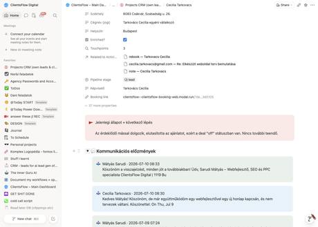 Notion CRM · előzmények — cecilia.tarkovacs@gmail.com