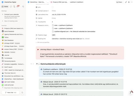 Notion CRM · előzmények — cubitherm@gmail.com
