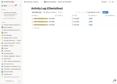 Notion activity log — elekimreelek@gmail.com