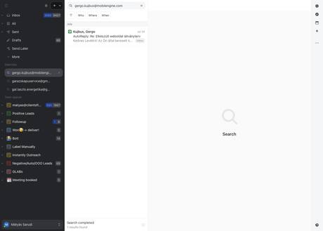 Missive · search — gergo.kujbus@mobilengine.com