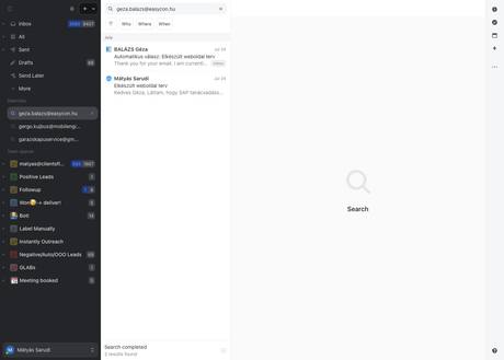 Missive · search — geza.balazs@easycon.hu