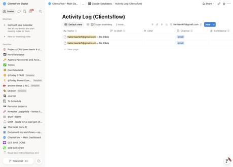 Notion activity log — haiterteamkft@gmail.com