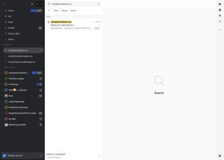 Missive · search — info@portaltech.hu