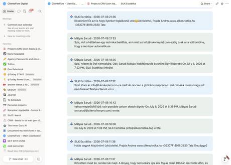 Notion CRM · előzmények — info@silkesztetika.hu