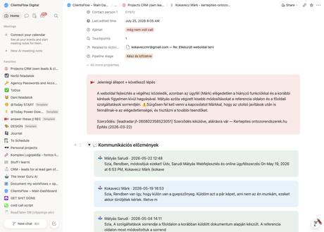 Notion CRM · előzmények — kokaveczmr@gmail.com