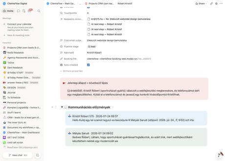 Notion CRM · előzmények — kr@575.hu
