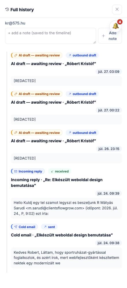 Dash · Full history — kr@575.hu