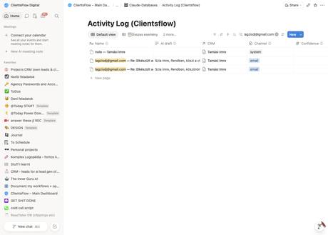 Notion activity log — lagzisdj@gmail.com