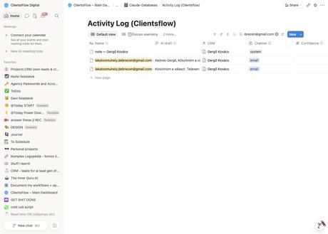 Notion activity log — lakatosmuhely.debrecen@gmail.com