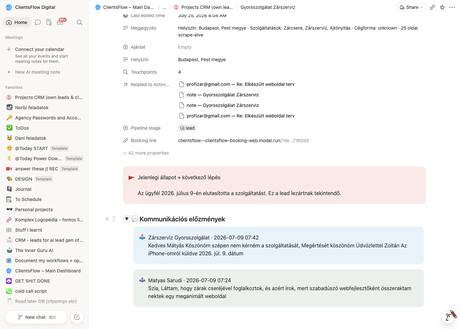 Notion CRM · előzmények — profizar@gmail.com