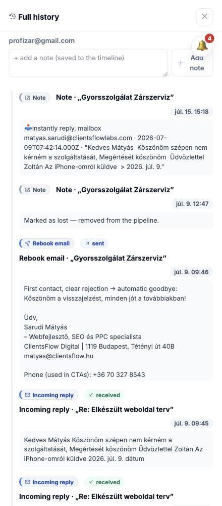 Dash · Full history — profizar@gmail.com