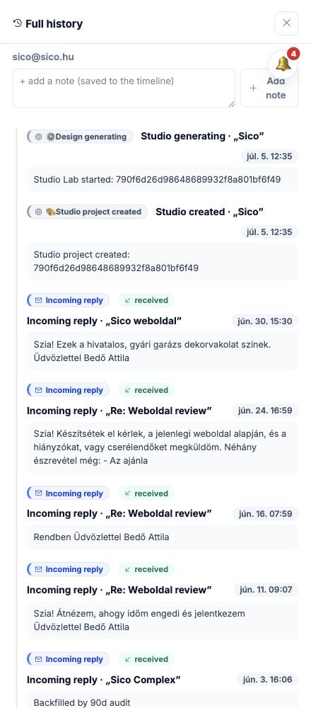 Dash · Full history — sico@sico.hu