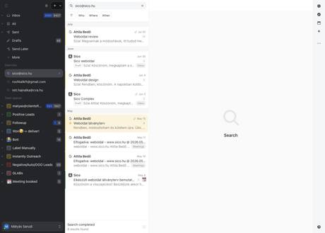 Missive · search — sico@sico.hu