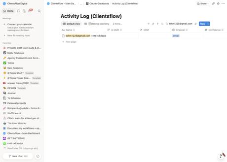 Notion activity log — tohm1225@gmail.com