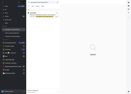 Missive · search — zsengeller.sandor@kotakft.hu